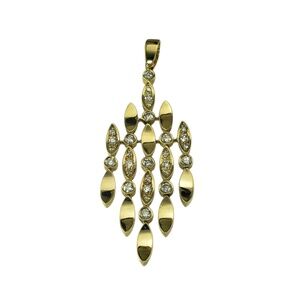 Chaumet Paris 18K Yellow Gold and Diamond Dangle Pendant #21964